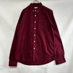Used BROWNY ワインレッドボタンシャツ Mサイズ