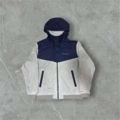 Columbia フード付き マウンテンパーカー ネイビー/グレー