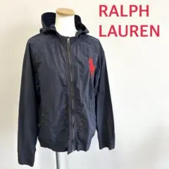 ラルフローレンフルジップパーカーネイビーレディースXLサイズビッグポニー