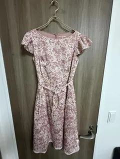 TOCCA トッカ 花柄刺繍ツイード 半袖ワンピース ピンク サイズ2 - メルカリ
