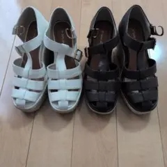 31 Sons de mode ウェッジソールサンダル 2色セットDianaのサムネイル