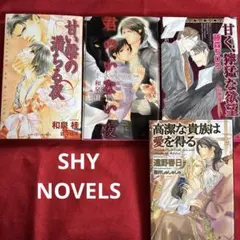 BL小説 SHY NOVELSセット「高潔な貴族は愛を得る」他