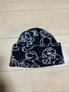 CLASSIC GRIPキャラクター柄 ニット帽 黒