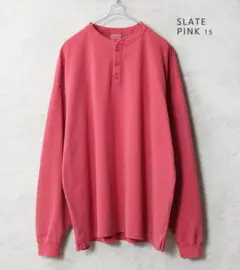 Goodwear ガーメントダイ L/S ヘンリーネック Tシャツのサムネイル