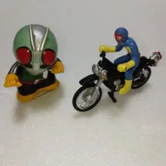 仮面ライダー ミニフィギュア バイクセット