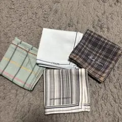 ブランドメンズハンカチ4枚セット