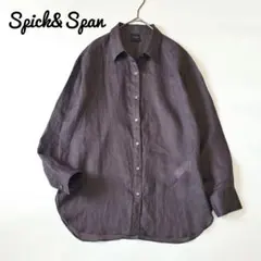 spick&spanスピックアンドスパン ラミー100% 長袖シャツロングテール 