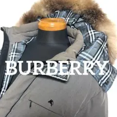cq43 BURBERRY BLACK LABEL ダウンコート メンズMサイズ