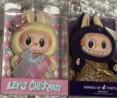 ラブブ ぬいぐるみペンダント チェックメイト