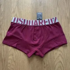 【未使用品】DSQUARED2 ロゴ ボクサーパンツ ワイン Sサイズ