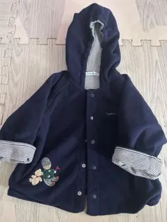 フリース フード付き トレーナー ネイビー