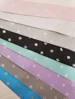 シェル柄 ホログラム ラメグログランリボン 38mm 16mセット