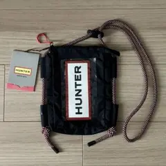 【新品未使用】　HUNTER ショルダーバッグ サコッシュ ブラック　黒