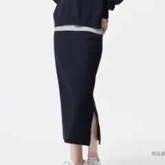 ユニクロ　UNIQLO スムースコットンブレンドスカート　L