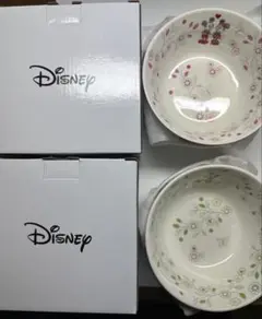 Disney サラダボウル 4枚セット ピンク グリーン各２枚のサムネイル