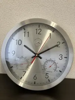 Mercedes-Benz 温度計・湿度計付き掛時計