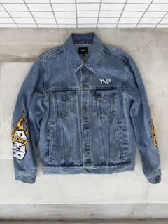 HUF デニムジャケット フレイム刺繍のサムネイル