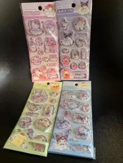 【正規品】サンリオ　ウォーターシール　海外限定4枚セット