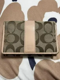 COACH 二つ折り財布 モノグラム柄