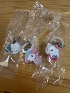 산리오 キャラクターズふわふわめじるしアクセサリー マイメロ キティ ポチャッコ
