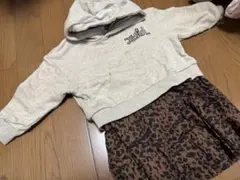 X-girl フード付きワンピース