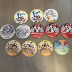 ディズニー 缶バッジ 11点セット フロリダ　カリフォルニア