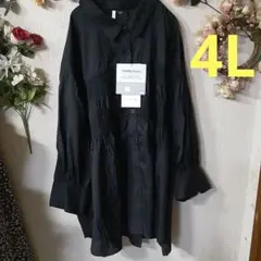 新品未使用 Vanilla studio ブラック チュニック 4L しまむら