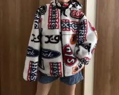 ヒステリックグラマー×エックスガール★ボアブルゾンリバーシブルオーバーサイズ