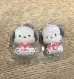 ふわわフロッキーマスコット　ガチャ　ぽちゃっこサンリオ　ポチャッコ　2こ