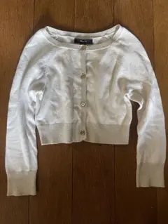 美品‼️GapKids ホワイト カーディガン