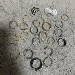 多様なデザインの金属製リングセット⭐︎値下げ中