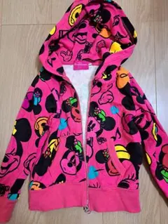 ディズニー パーカー ミニー ピンク