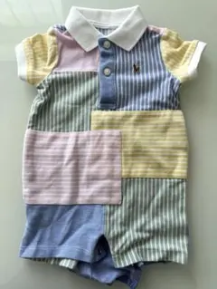 Ralph Lauren パッチワークロンパース 3M 60サイズ