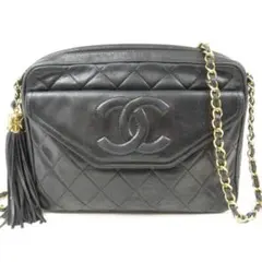 CHANEL ブラック ショルダーバッグ