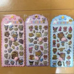サンリオ日焼け　日焼けキティ　おしりシール　ぷにぷにシール　3枚セット