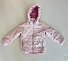 ピンク 花柄 中綿コート　110cm キッズアウター　女の子