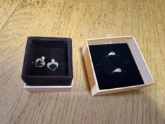 AB117m ハート パール ピアス レディース シルバー925 おまけ付き