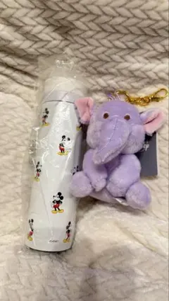 ディズニーストア福袋 ミッキーステンレスボトル/ランピー プラッシュキーチェーン