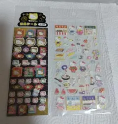 【平成レトロ】和風キティ シール セット