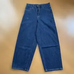 GU レディースワイドパンツ　ダークブルー　Ｌサイズ