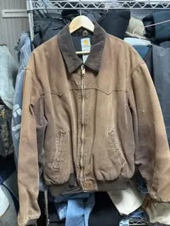 早い者勝ち　Carhartt santafeダック地 ワークジャケット ブラウンのサムネイル