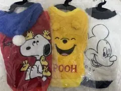 【新品未使用】スヌーピーくまのプーさんミッキーマウス犬服 4号