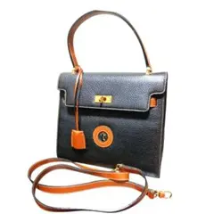 a.testoni DINAMICO 2WAY ケリー型 ハンドバッグ レザーのサムネイル