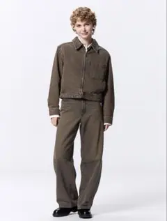 ちゃむ様 専用ページ GU バレルレッグジーンズ ブラウン Lサイズ ◆美品◆