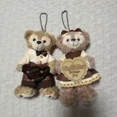 ダッフィー シェリーメイ バレンタインコスチューム キーホルダー セット