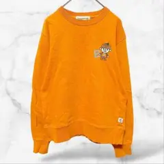 【Beaumëre】コットントレーナー ロゴ(M)綿100 カジュアル 春秋冬