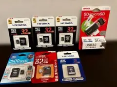 【新品】エヴァ限定32G＋microSD/SD 計6枚カードリーダー付計144G