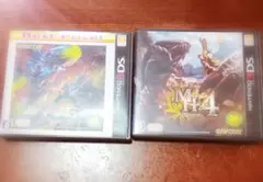 ３ＤＳソフト　モンスターハンター３＆モンスターハンター４セット♪
