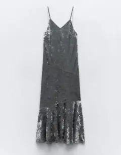 Zara ドレス ワンピース　キャミソール　ベロア