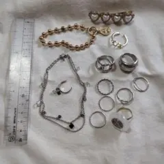 アクセサリー まとめ売り リング ネックレス ヘアクリップのサムネイル